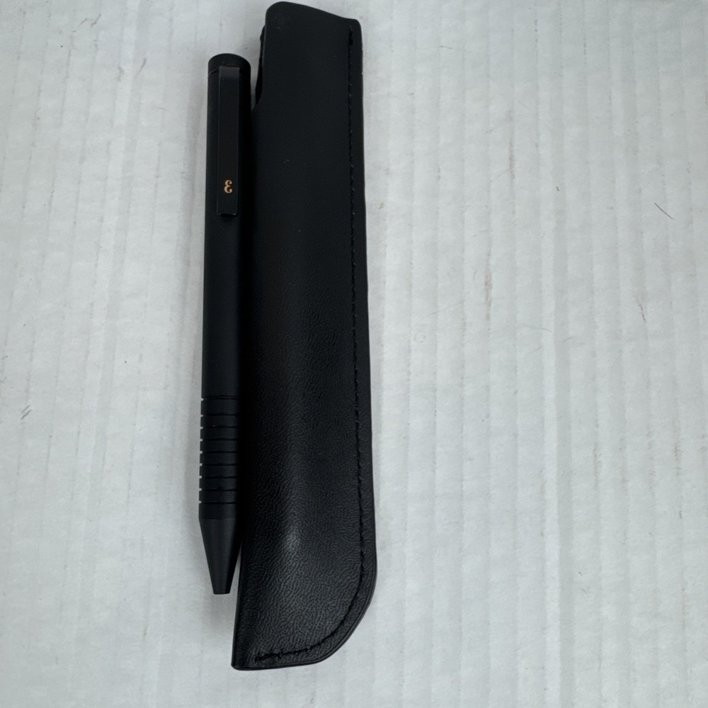 Everyman Grafton Mini Twist Ballpoint Pen, Super Matte, Black